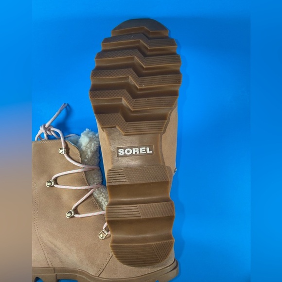 Sorel Women Joan of Arctic Wedge III Boot Lace Cozy Brown Waterproof - Picture 8 of 9